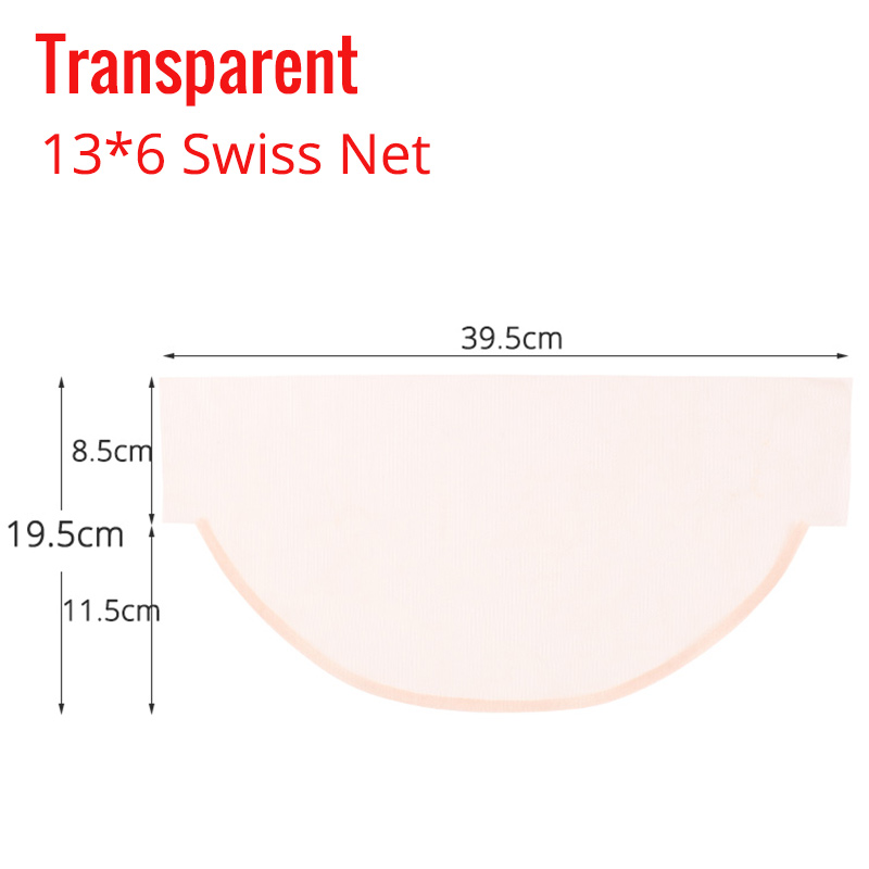 Nunify 1 Stks/partij Goedkope Hd Kant Voor Pruik Maken Diy Pruik Maken Accessoires Haar Tools Zwitserse Kant Haar Netto 4pcs Houten Pruik Naald: transparent 13x6