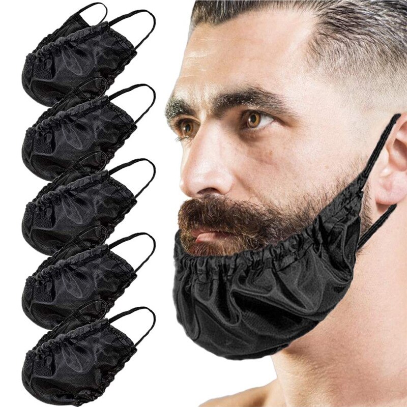 Men Moustache Cover Waterproof Oil Proof Splash Proof Dining Antifouling Cover Beard Cover Satin Lined Adjustment Beard Bonnet