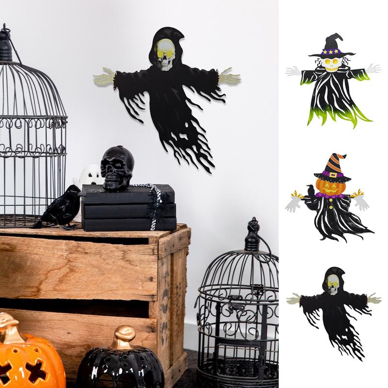 Halloween zombie muurdecoratie, halloween horror pompoen sculptuur, schedel bord, muurdecoratie voor thuis.