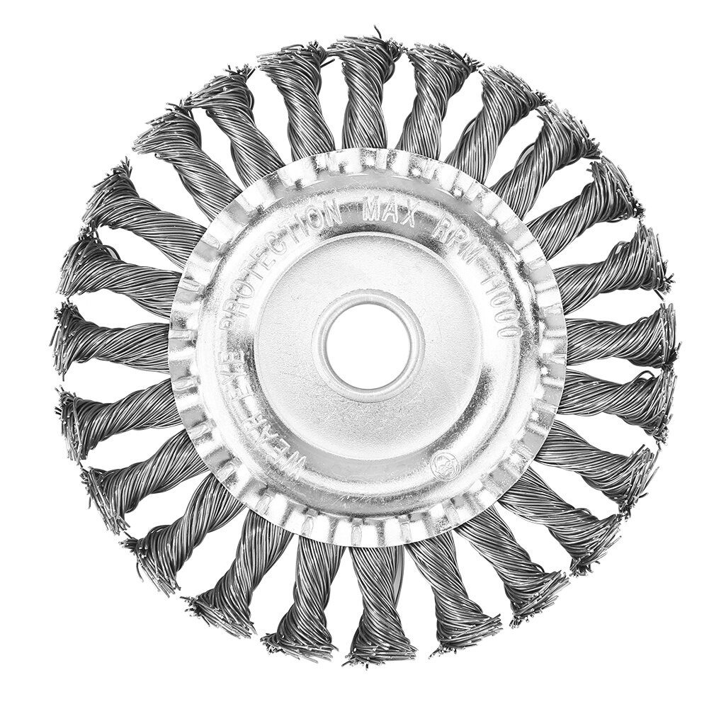 Universal Lawn Mower Brush Disc Grass Trimmer Head Twist Knot Brush Steel Wire Wheel Brush Disc Garden Tools for Lawnmower