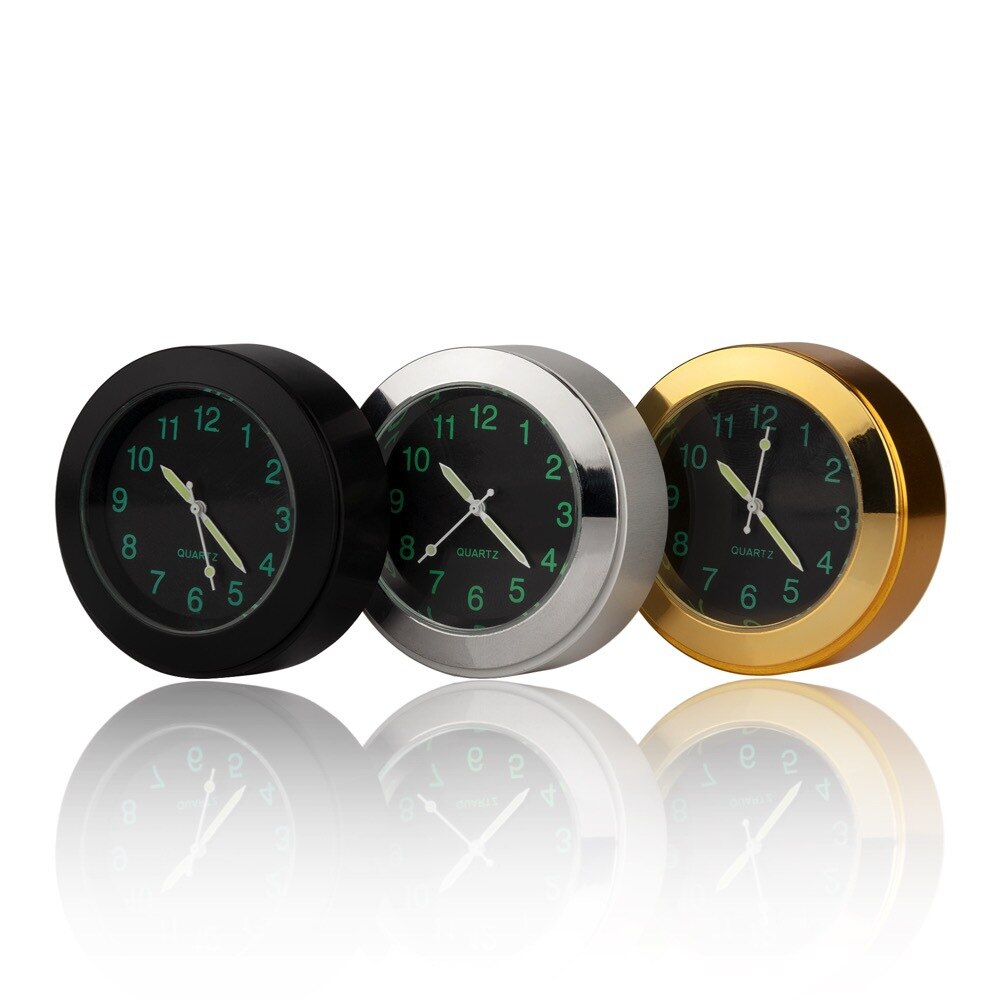 Motorfiets Stuur Lichtgevende Klok Waterdichte Aluminium Tijdschema Cyclus Scooter Gemodificeerde Horloge Moto Accessoires