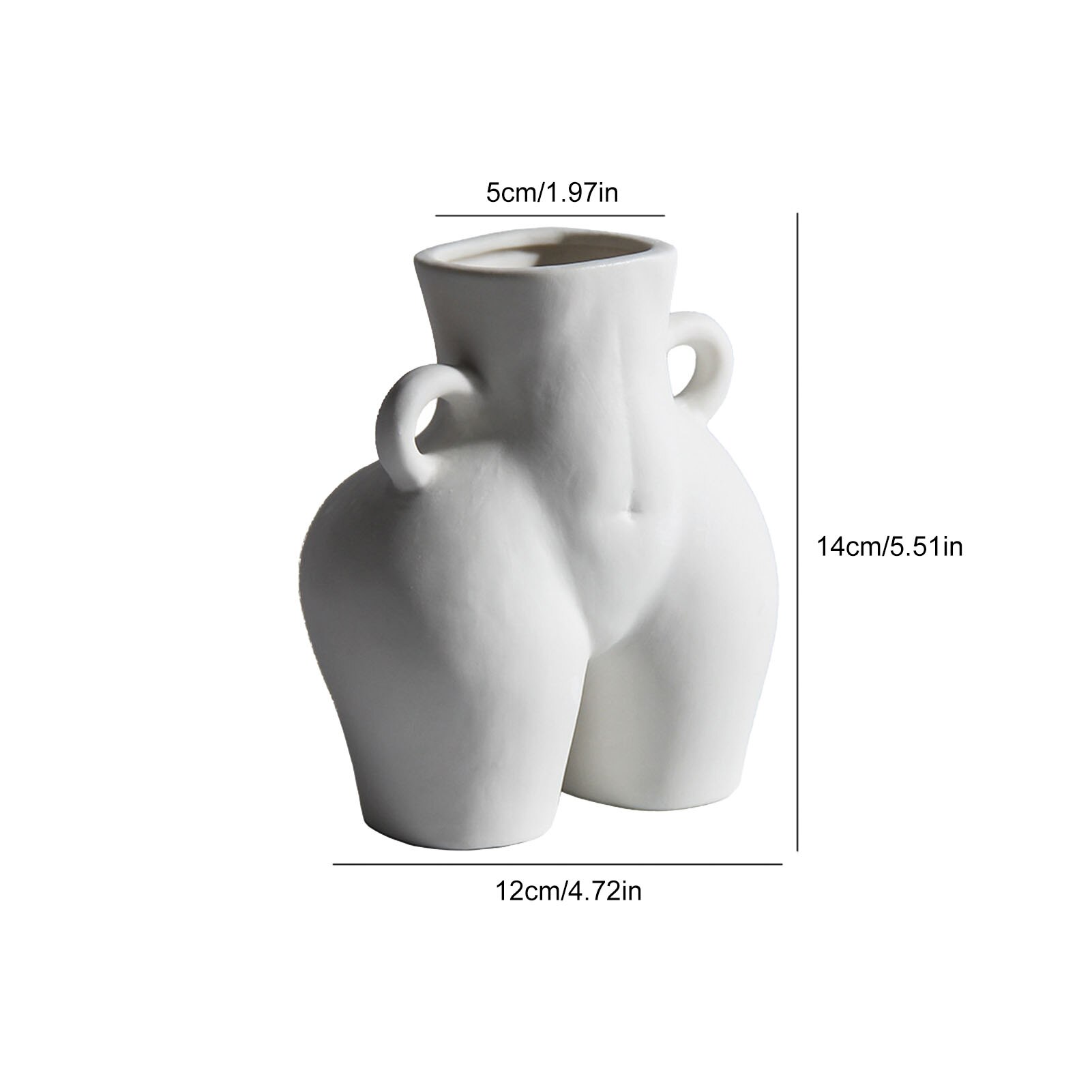Menschliches Vase Hintern nackt Handwerk Eingerichtet Hause Dekoration Blume Anordnung Frau Blume Vasen Heimat Dekor