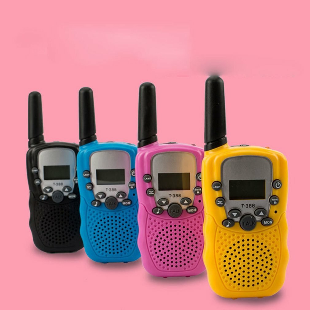 T388 talkie-walkie multifonctionnel enfant talkie-walkie Parent enfant Interaction artefact une touche fonction d'appel noir
