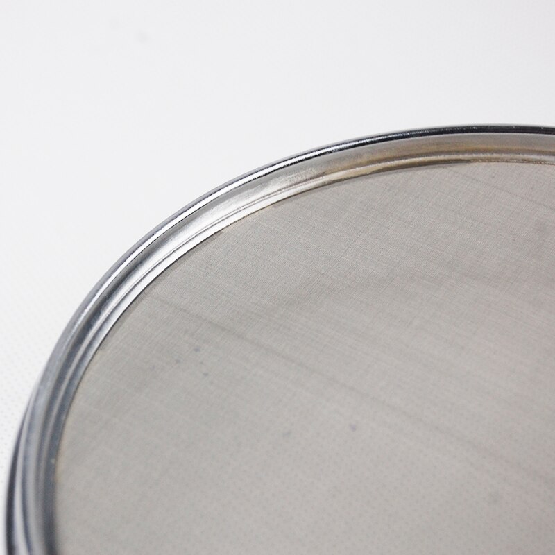 1 set Lid+Bottom+Test Sieve Dia 20 cm Galvanized Cover And Container For Laboratory Sampling Inspection Pharmacopeia Sieve