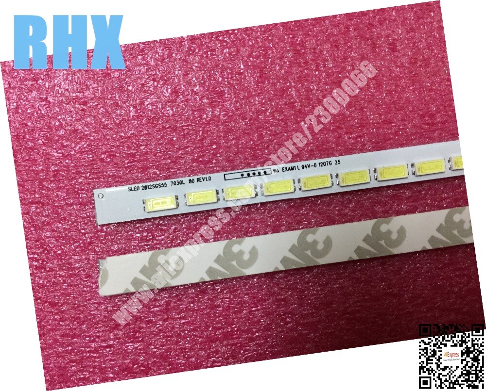 for 55 inch Samsung LJ64-03479A LED Backlight SLED 2012SGS55 7030L 80 REV1.0 1piece=80LED 676MM is 1 connect