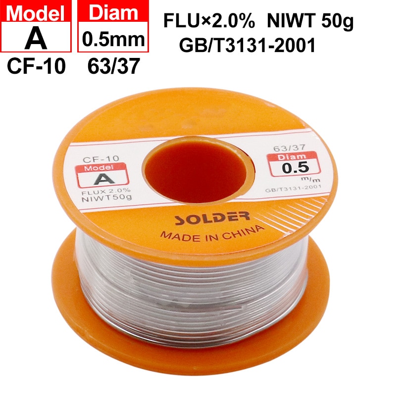 0.5 0.6 0.8 1 1.2 1.5mm 63/37 flux 2.0% 45ft tin blyblindtråd smelte harpikskerne loddetrådrulle
