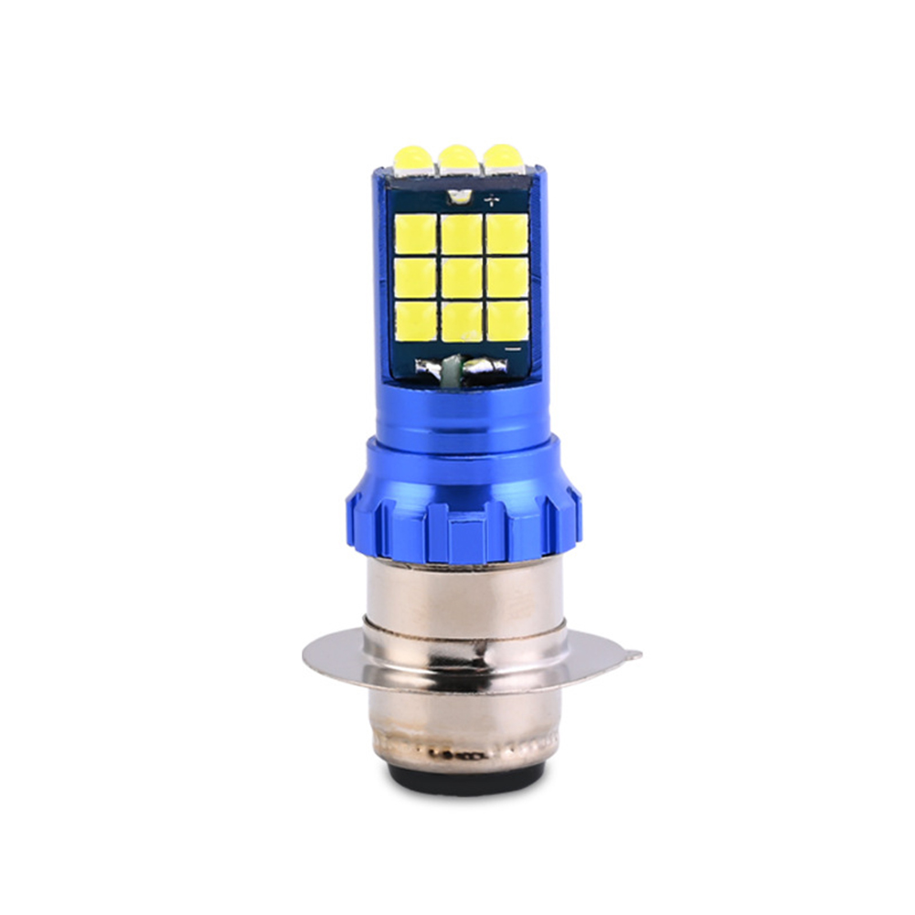 High Bright Motorcycle LED Headlight H4 H6 BA20D P15D Hi/Low Headlight Bulb Motor Driving Lights DRL Front Lamp 6000K White: Ice Blue