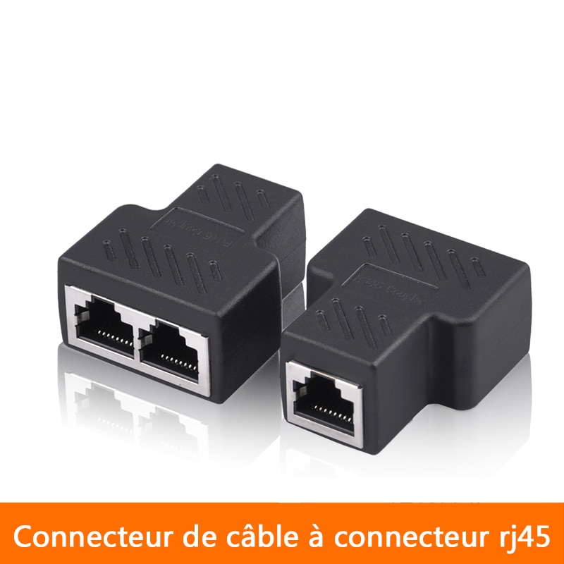 1 Naar 2 Manieren Netwerk Lan Kabel Ethernet Vrouwelijke Cat6 RJ45 Splitter Connector Adapter Utp Cat7 5e Conector Schakelaar Adapters koppeling