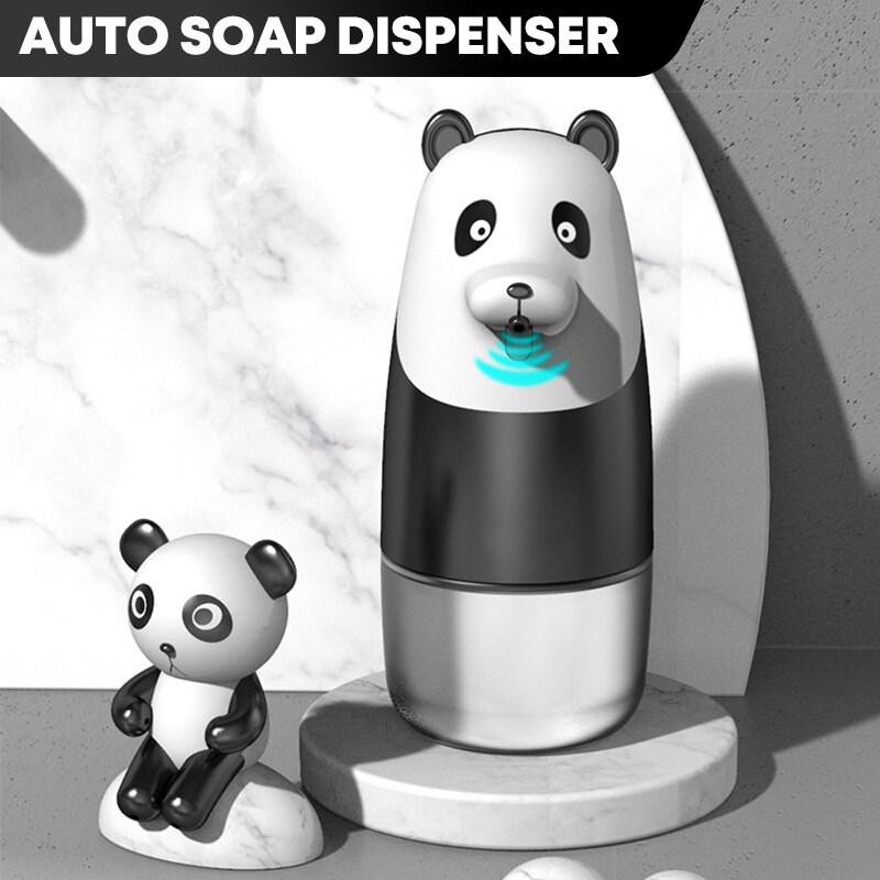 Rechargeable Automatic Induction Cartoon Panda Soap Dispenser Kid Touchless Sensor Infrared Induction Intelligent Foam Hand Wash