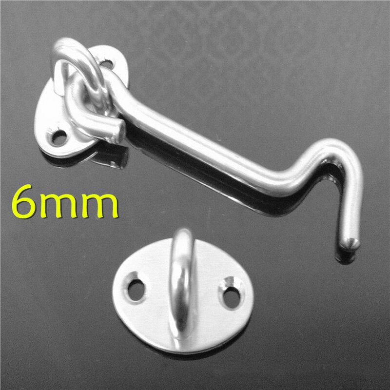 Hasp Latches Stainless Steel Sliding Door Chain Locks Security For Window Door Tools Hardware Accessories Silent Latch Lock