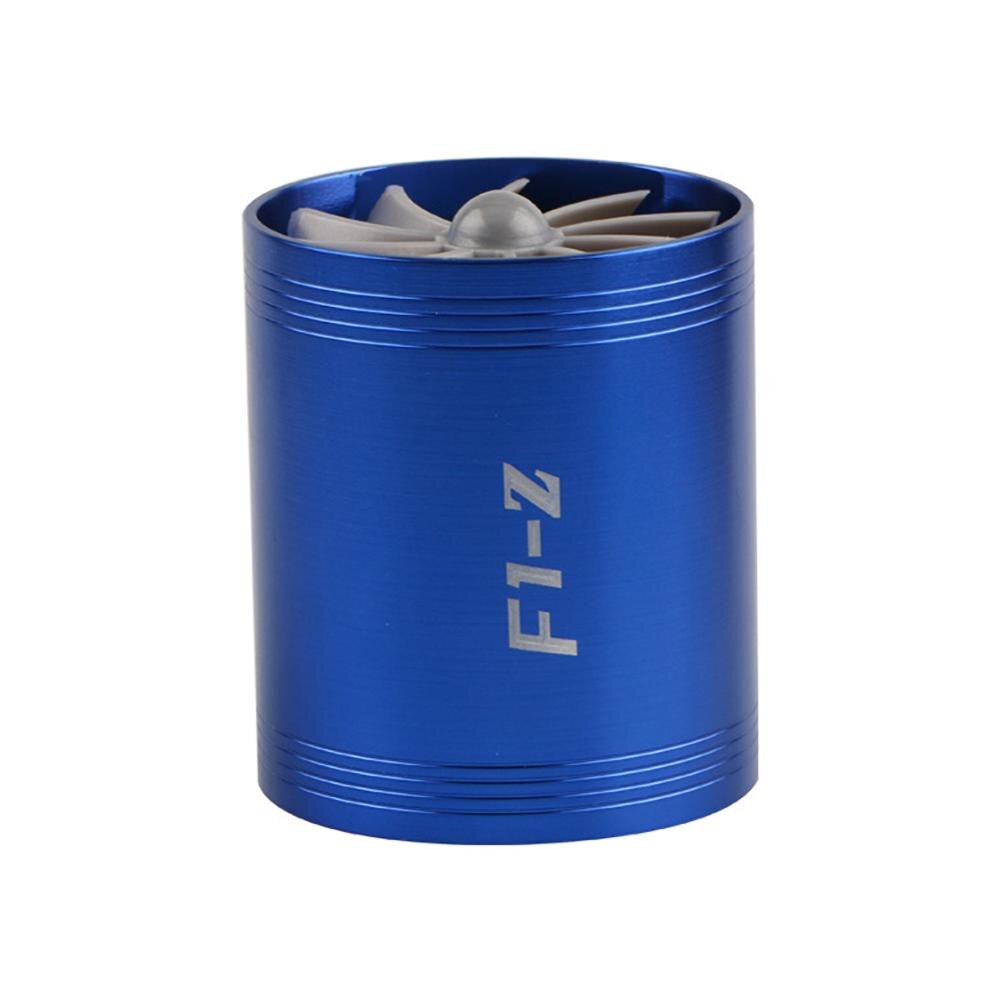 Universal Auto Turbine Supercharger & 3 Gummi Abdeckungen 3000rpm F1-Z Doppel Turbo Charger Air Filter Intake Fan Fuel Gas saver Kit