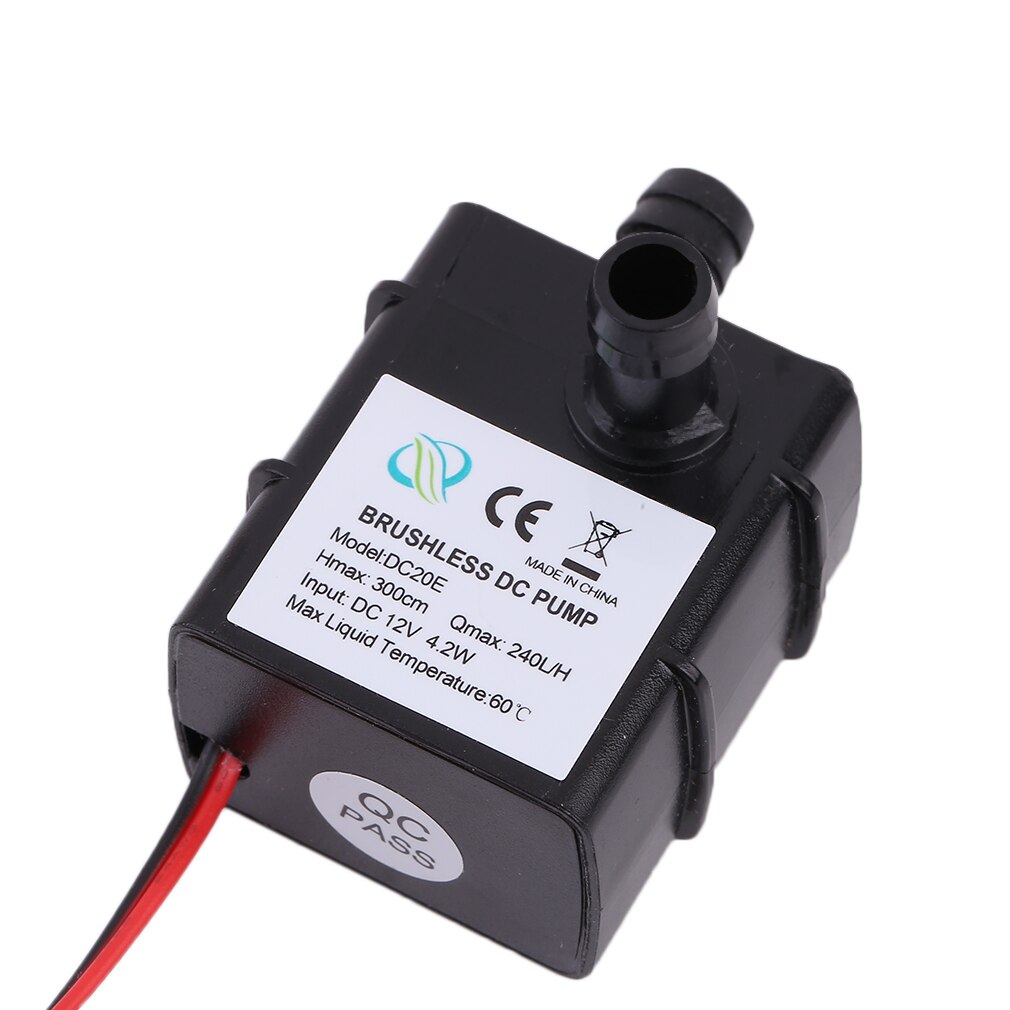 Dc 12v 240l/ timers dyk vand elektrisk pumpe mini ultra stille sort pumpe mekanisk hardware aquarium pro vandpumpe