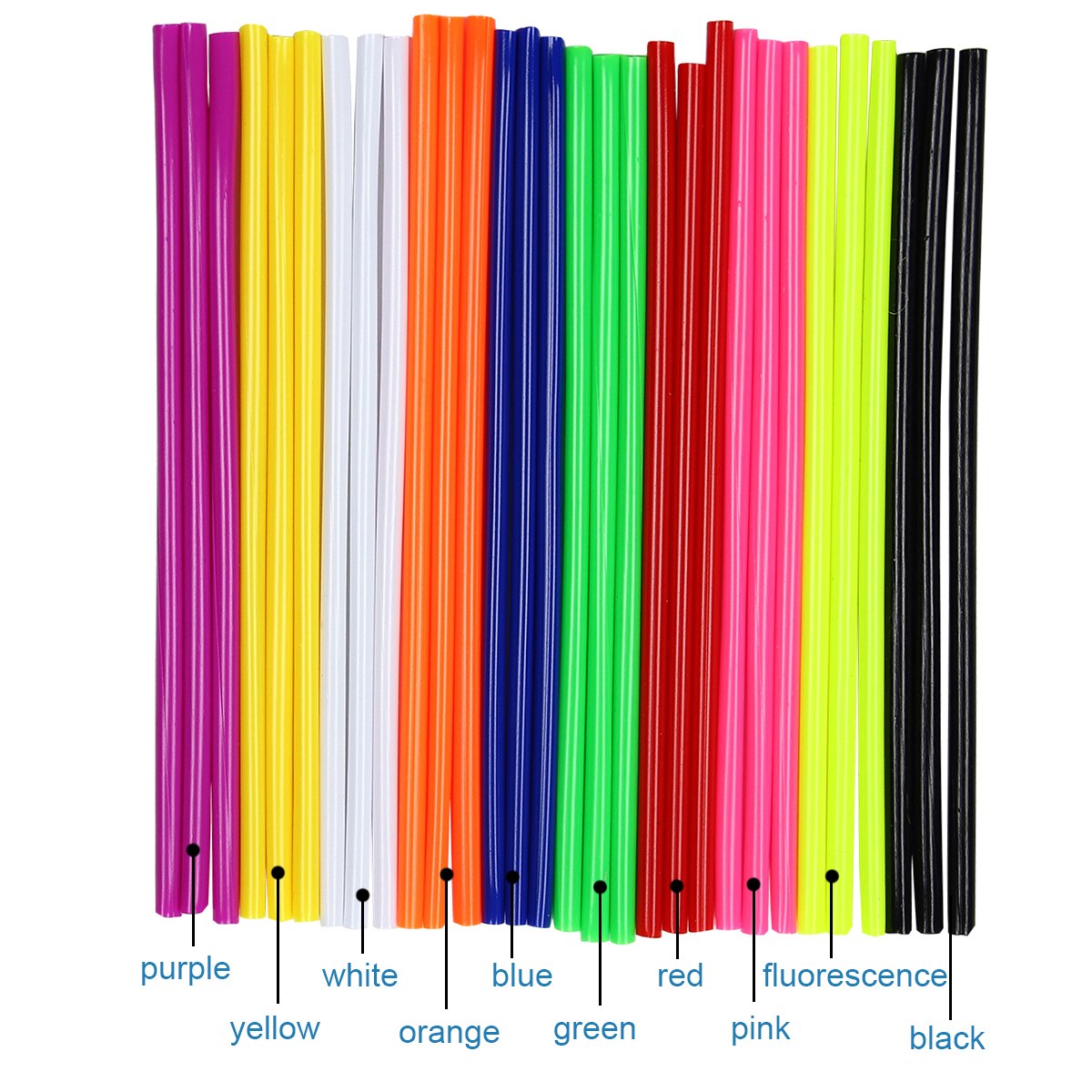 36 pièces/pack moto vélo couverture de roue coloré Motocross jantes peaux parle protecteur vélo garde enveloppes Kit universel décor