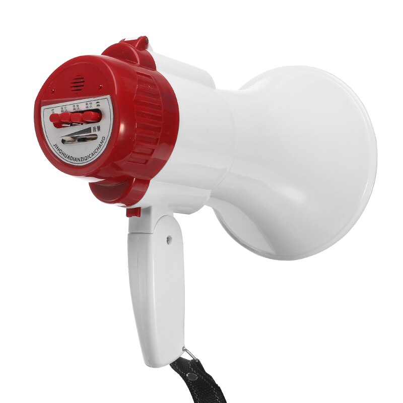 High Power YS-8S Portable Hand Speaker Megaphone Strap Grip Loudspeaker Recording Play Horn Tour Guide Speakers Loud Volume