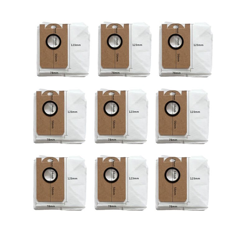 Stofzak Voor Proscenic M7 Pro M8 Pro Viomi VXVC11/Kyvol Cybovac S31 /Uoni V980 Plus/Honiture q6 Robot Stofzuiger Deel: 9pcs