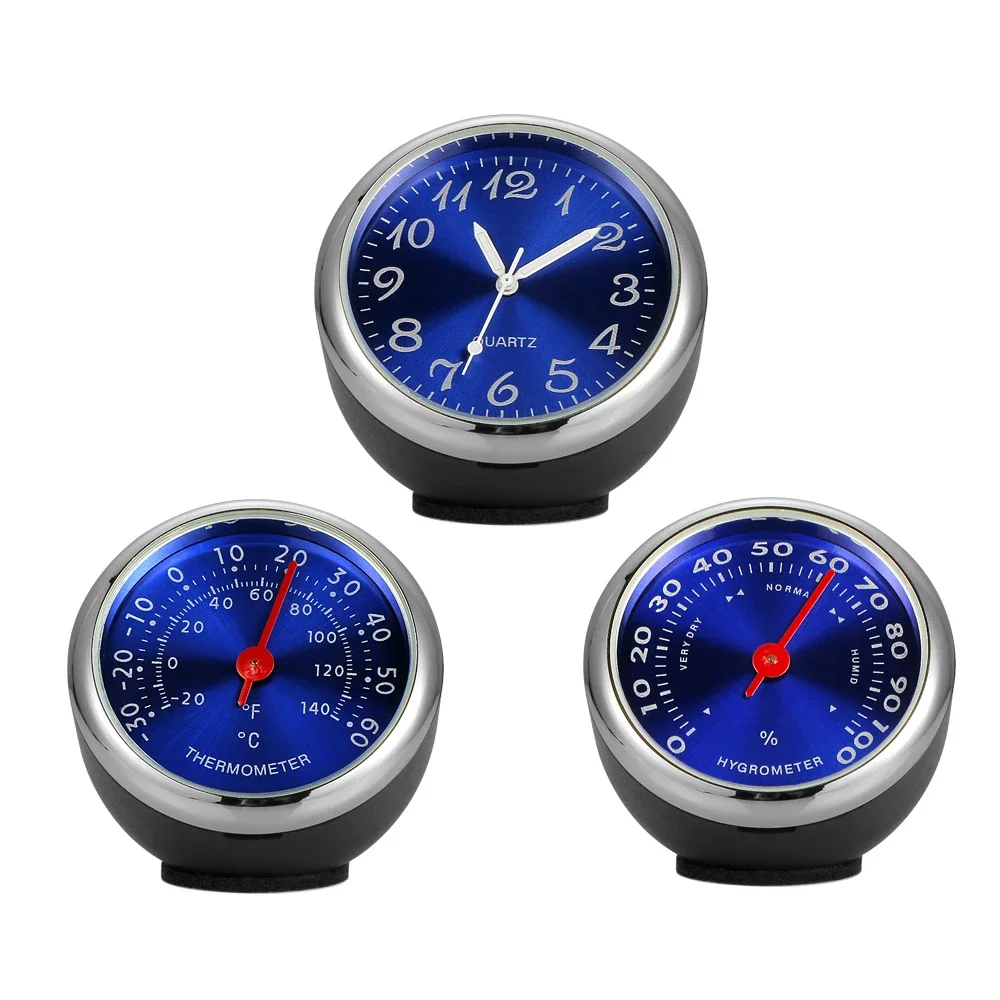 Auto Ornament Automotive Klok Auto Horloge Thermometer Hygrometer Thuis Auto Interieur Decoratie Klok In Auto Accessoires