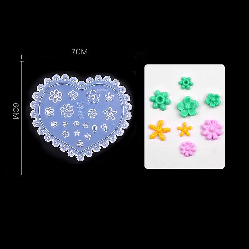 3D Acryl Carving Mold voor Nail Art Decoraties DIY Zachte Siliconen Nail Art Bloemen Bladeren Patroon Template Nagels