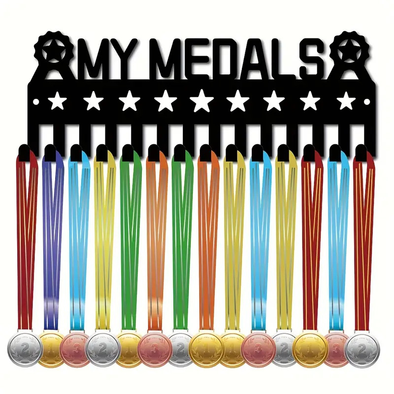 Medal Display Hanger, Metal Wall Hanging Rack, Key Hook, Tie, Suitable for Sports Awards, Decorative Medals
