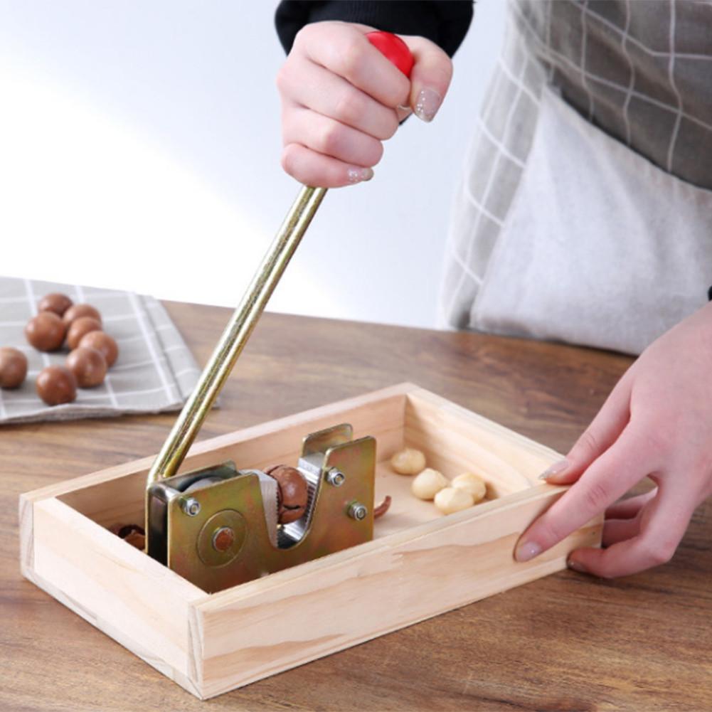 Pinzas para nueces Cascanueces creativas, abridor de nueces de alta resistencia, máquina peladora con mango de Metal duradero para avellanas y almendra