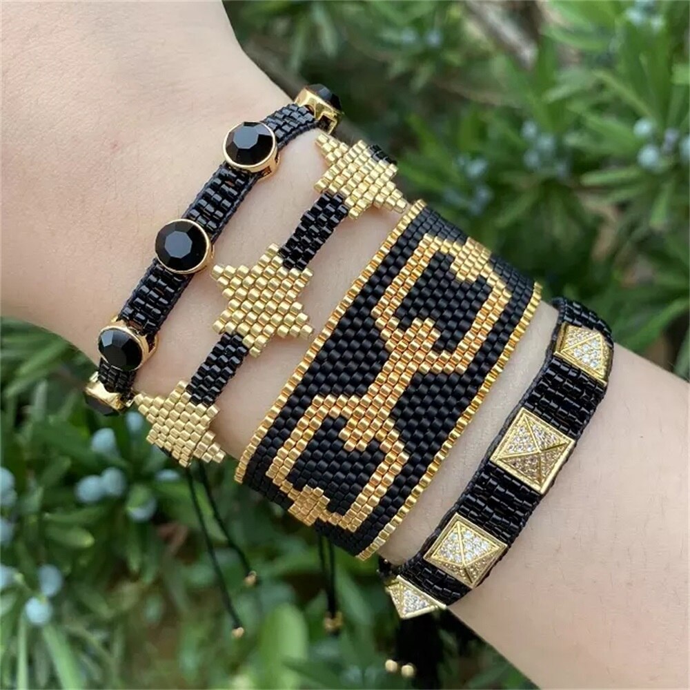 ZHONGVI Delica Bracelet MIYUKI Women Bracelets Summer Star Pulseras Mujer Moda Jewelry Bohemian Perles Gold color Jewellry