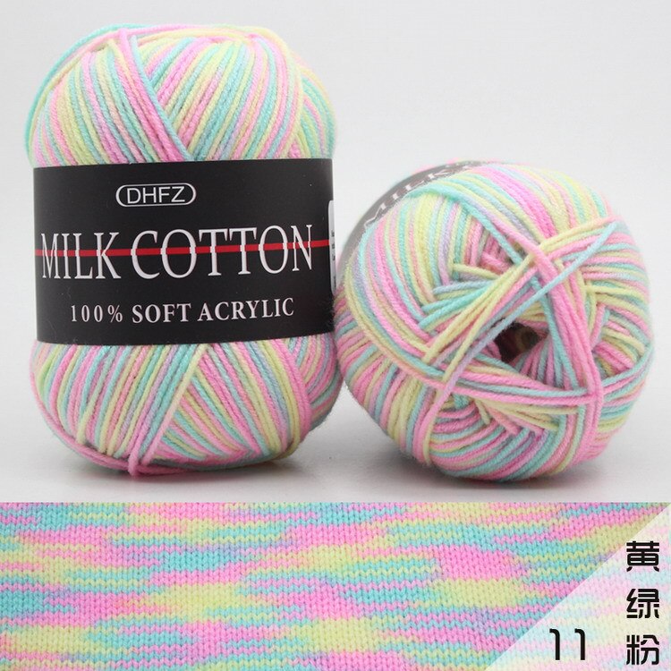 1pc=50g Milk Cotton Combed Yarn Soft Crochet Yarn Baby Yarn Crochet for Hand Knitting Wool Scarf Hand Knitting DIY Sweater: D