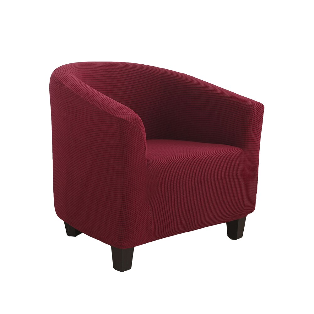 Effen hoekbankhoezen voor de woonkamer, elastische spandex hoezen, bankhoes, stretch bankhanddoek, moet gekocht worden: A-wijnrood