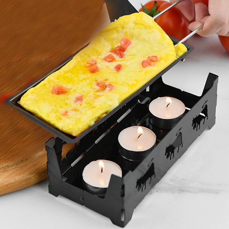 Grill Cheese Raclette Set Non-stick Griller Mini BBQ On Board Cheese Baked Cheese Swiss Iron Oven Melting Cheese Pan Tray