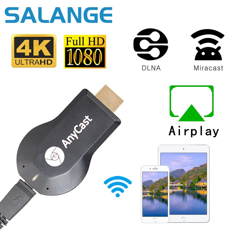 Anycast M2 M4 Plus Tv Stick 1080P Wireless Display Tv Dongle Ontvanger Voor Apple Android Mobiele Telefoon Tv Projector dlna Airplay