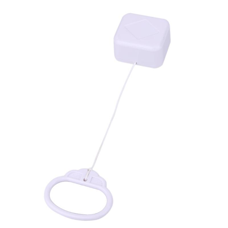 ABS Plastic Pull Ring Music Box White Pull String Clockwork Cord Music Box Infant Kids Bed Bell Rattle Toy For Birthday