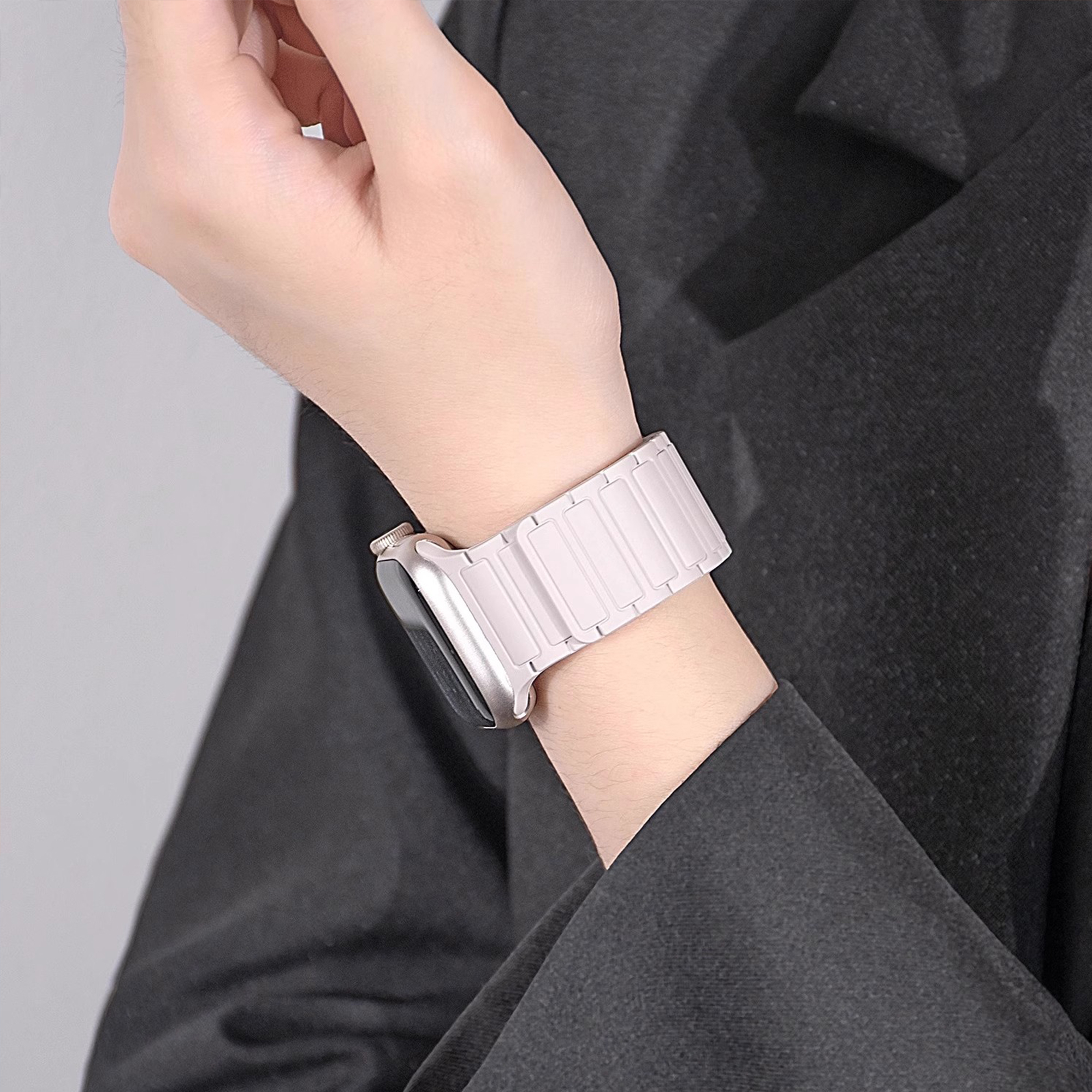 Magnetarmband für Apfel Uhr Band 45 mm 44 mm 40 mm 46 mm 41 mm 42 mm 38 Silikonarmband iWatch Serie 8 7 6 Se 9 10 Ultra 2 49 mm