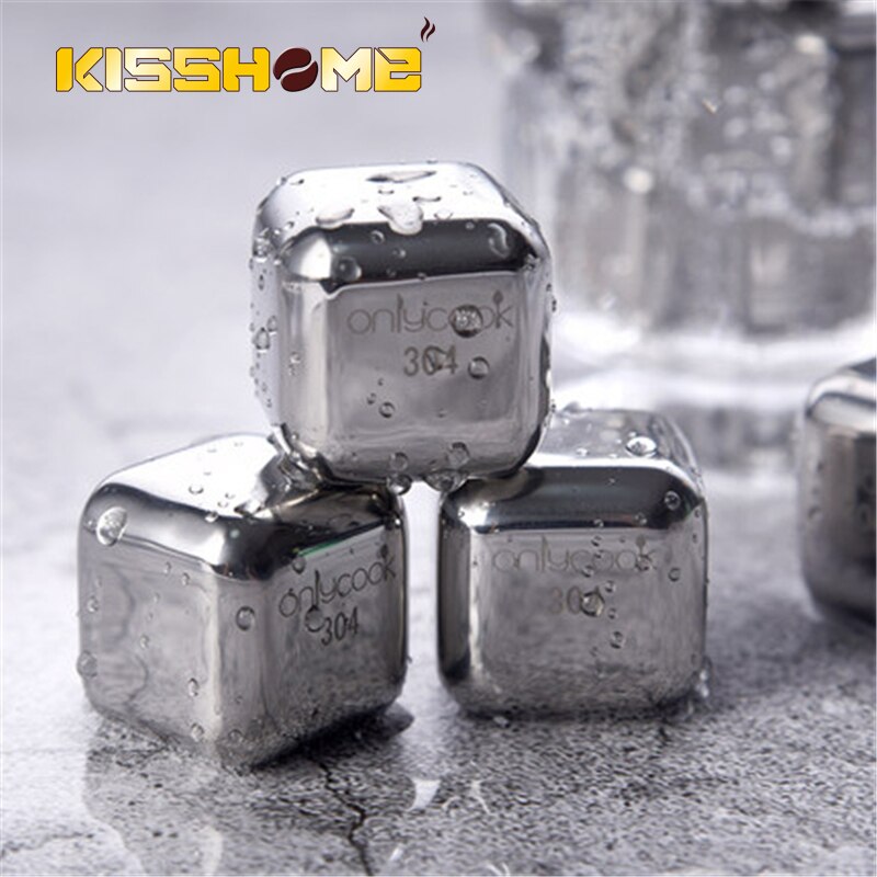 304 stainless steel quick-frozen ice cube ice making mold household whiskey quick-frozen metal ice cube ice tray