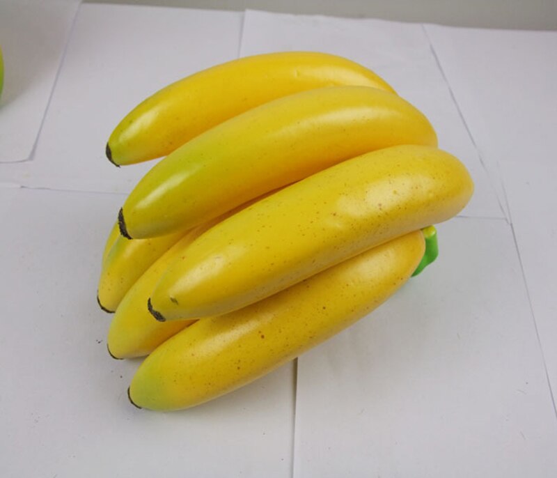 Kunstmatige banaan gele banaan fruit model keukenkast decoratieve props