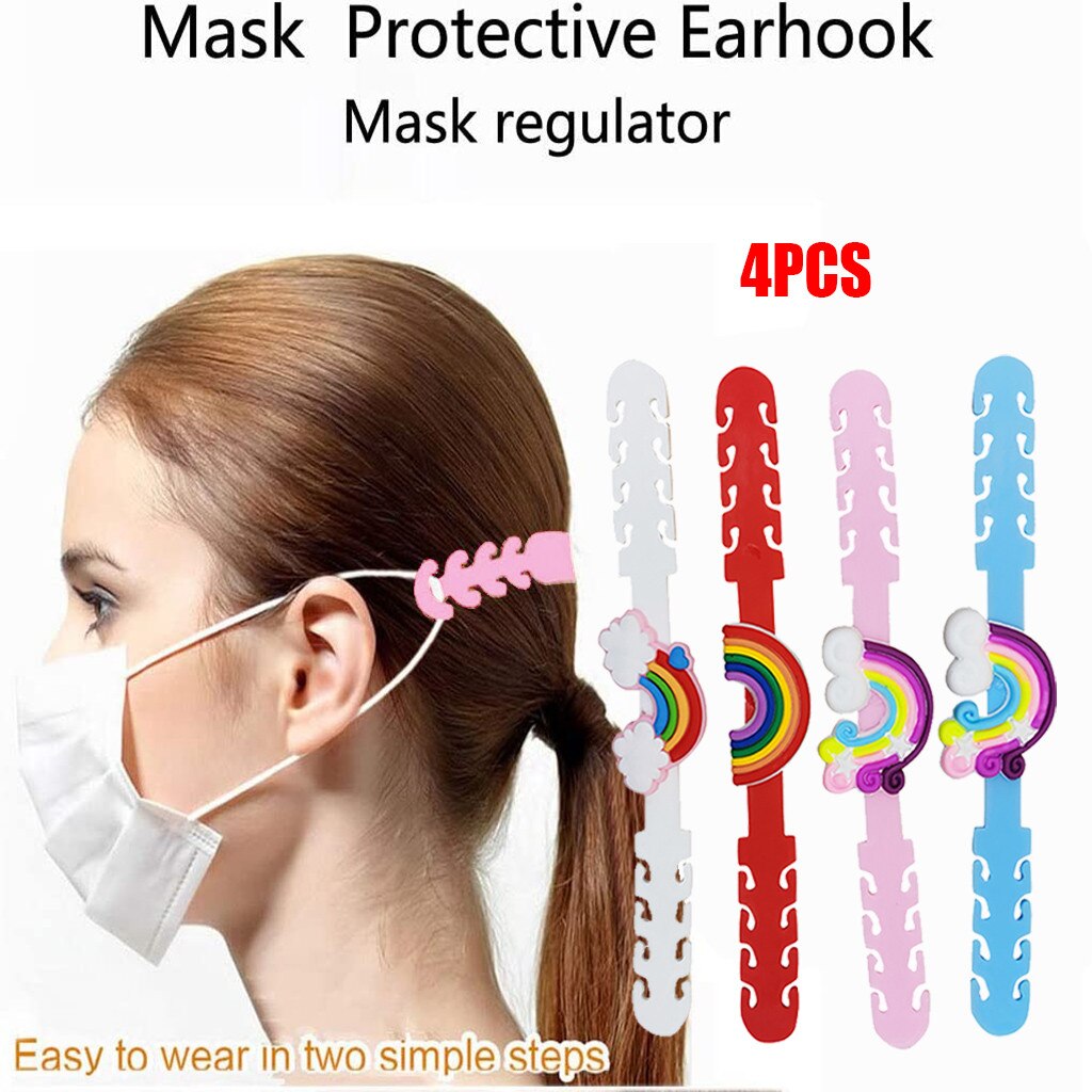 4Pcs Masker Extendation Oorhaak Protector Verstelbare Oor Pijn Opgelucht Haak Masker Accessoires Cordon Para Colgar Mascarilla