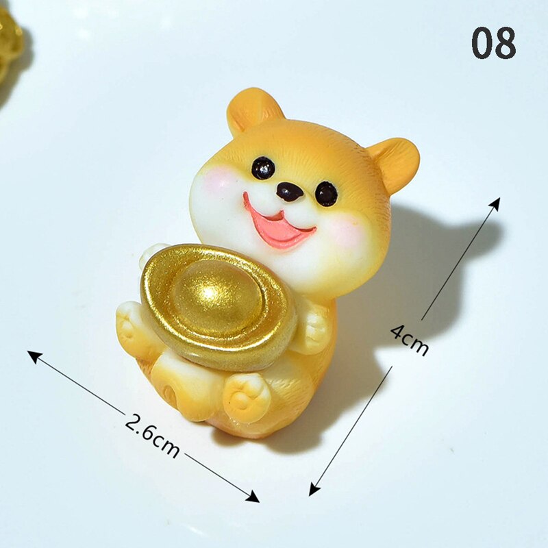 Harz Hund Ornament Familie Mikro Landschaft Dekoration Miniaturen Figuren Heimat Dekor Welpen Zubehör: 08