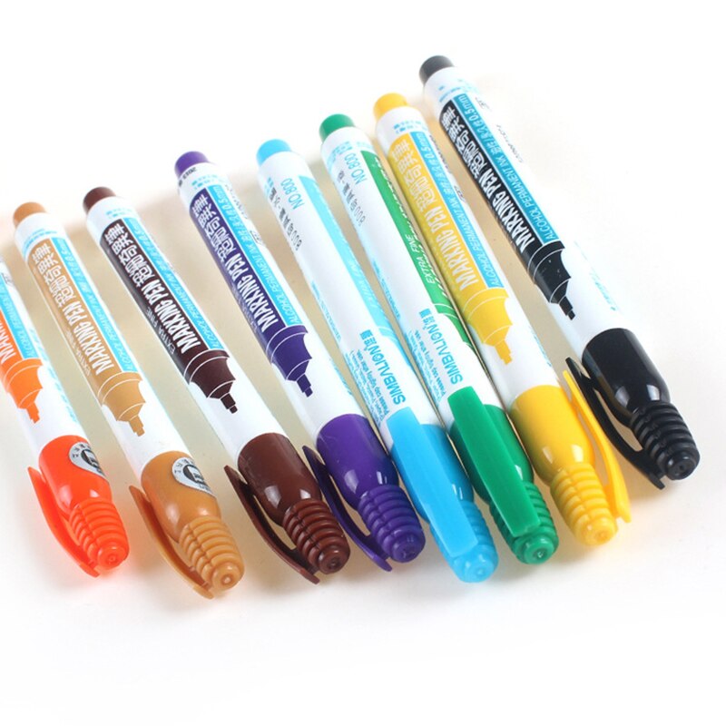 Rotulador Simbalion 0,5, 12 colores, 800mm, tinta extrafina a Base de Alcohol, permanente en película, madera, tela, Metal y vidrio