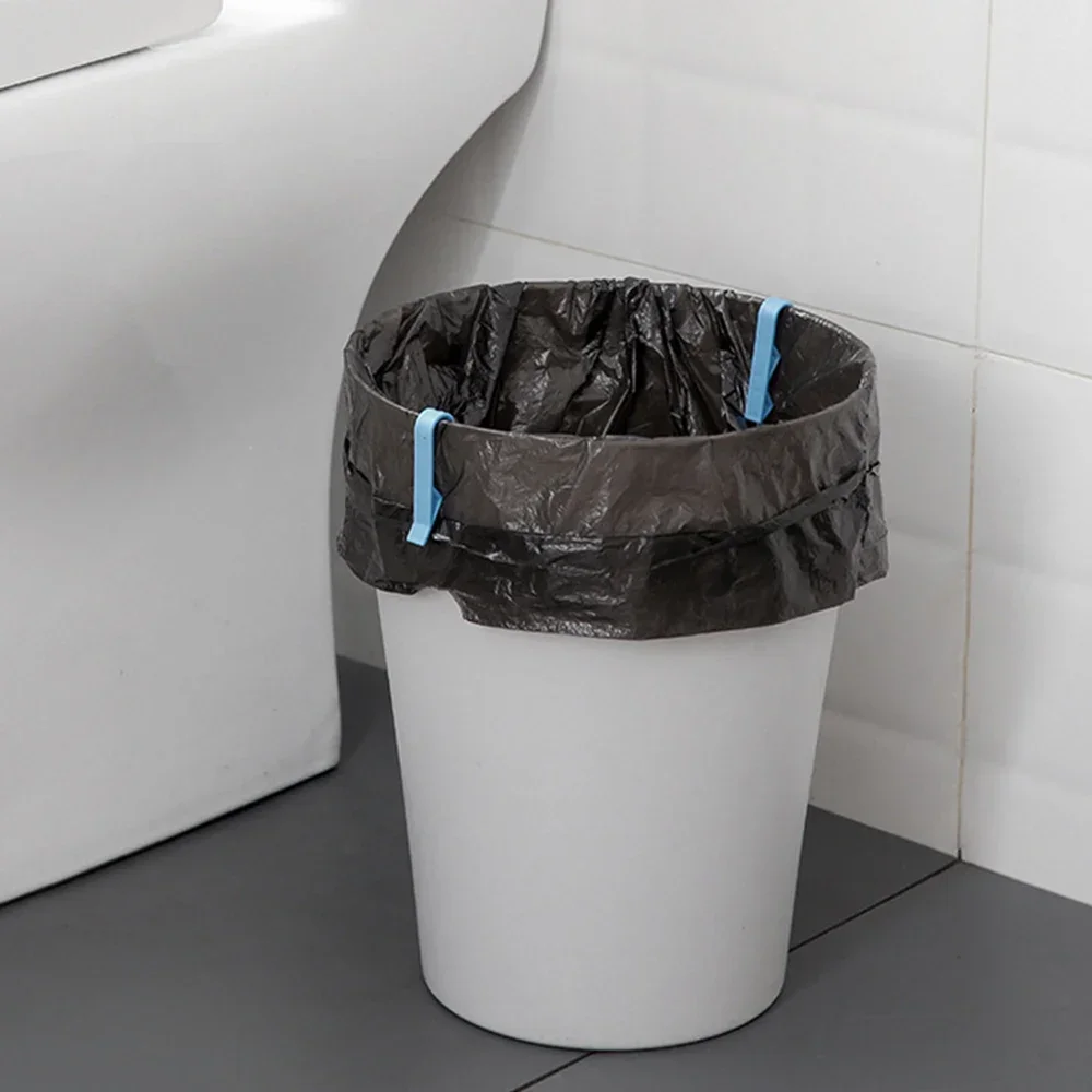 36/2pcs Garbage Bin Fixed Clip Waste Basket Rubbish Bag Anti-Slip Holder Clamp Snack Bag Sealing Clips Kitchen Storage Organizer