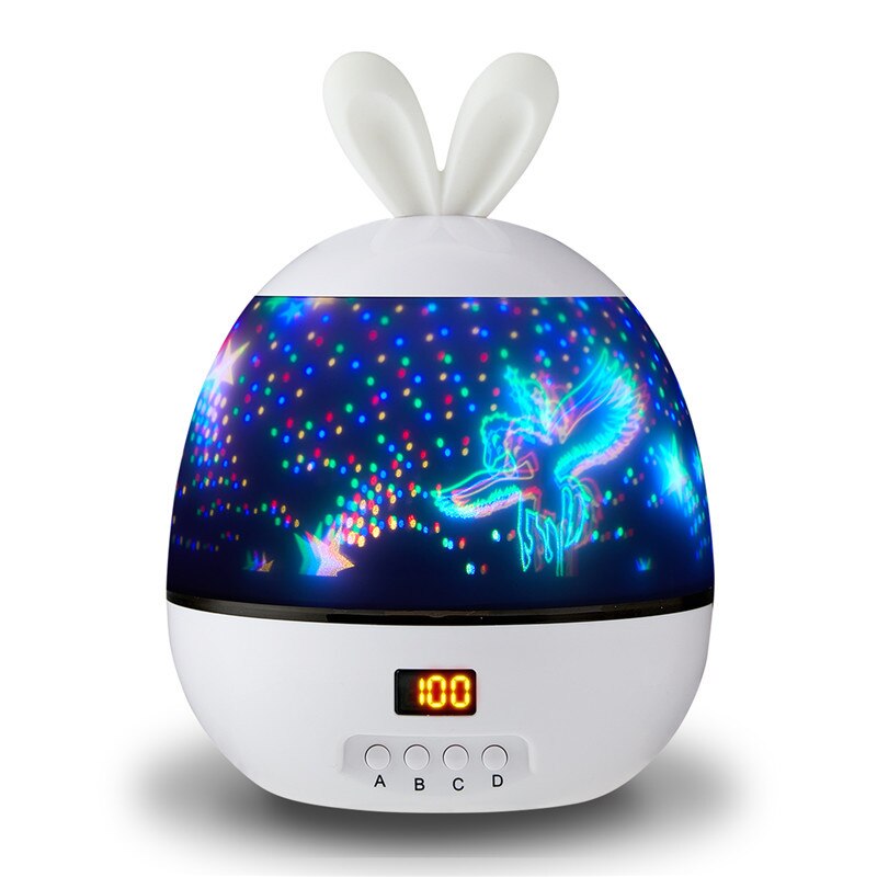 Veilleuse LED projecteur lampe ciel étoilé 360 Angle rotation LED nuit lampe projecteur lumière pour enfants bébé