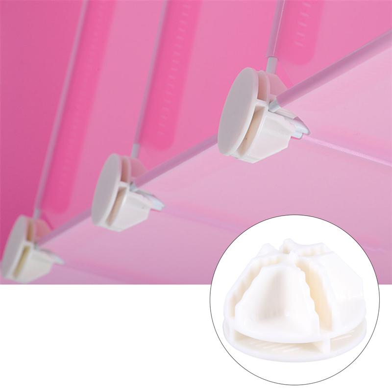 20Pcs Buckle Clips Wire Cube Plastic Connectors For Cube Storage Shelving Cabinet Modular Organizer Closet Clasp Buckle Clips