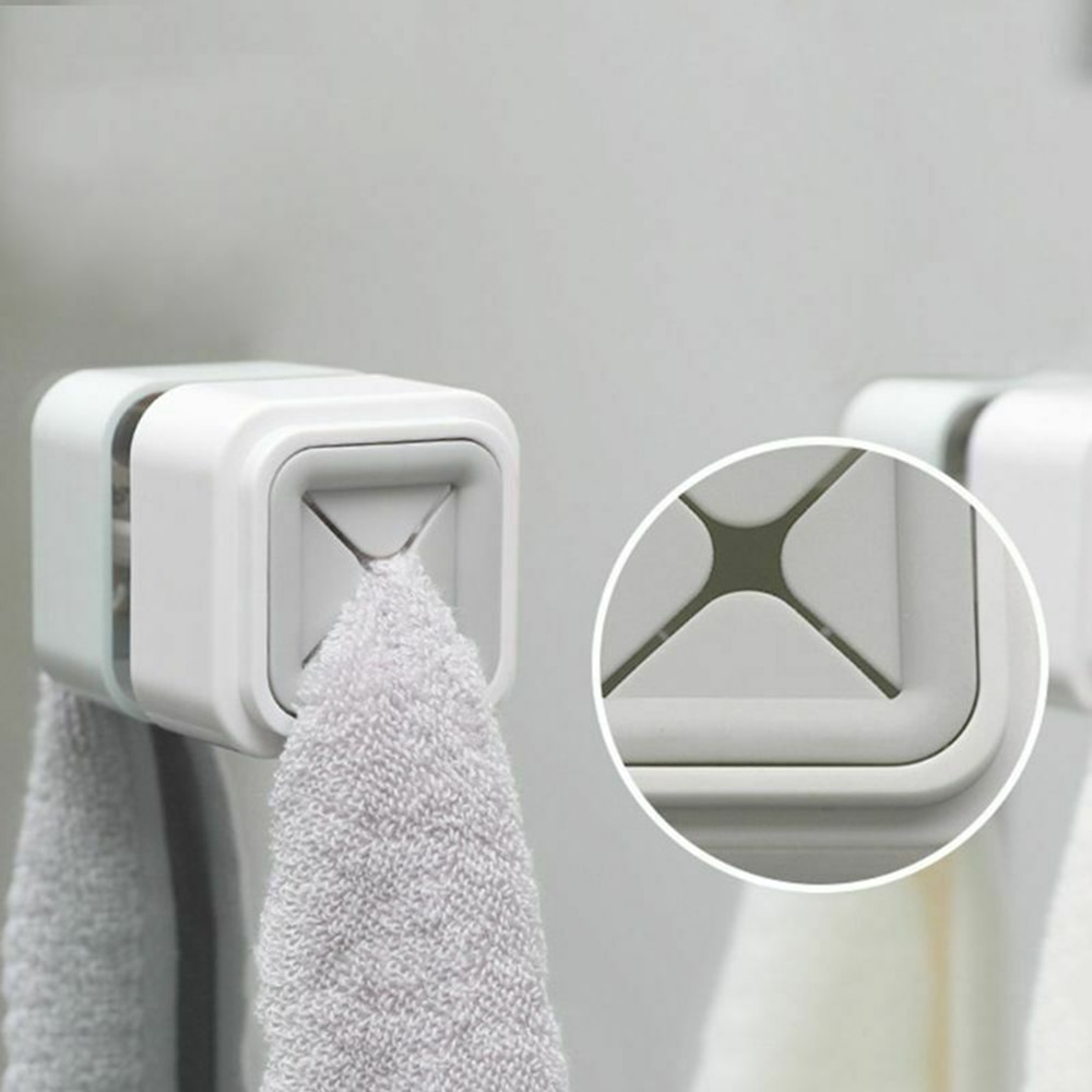 Wandmontage Zelfklevende Doek Thee Handdoekenrek Servet Push In Houder Keuken Badkamer 2 Kleuren