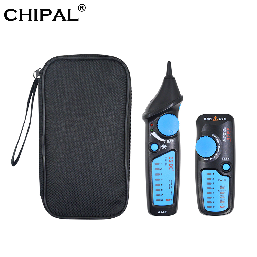 CHIPAL FWT81 LAN Netzwerk Kabel Tracker Telefon Draht Tracer Ethernet LAN TV Elektrische LineFinder Detektor Tester RJ45 RJ11