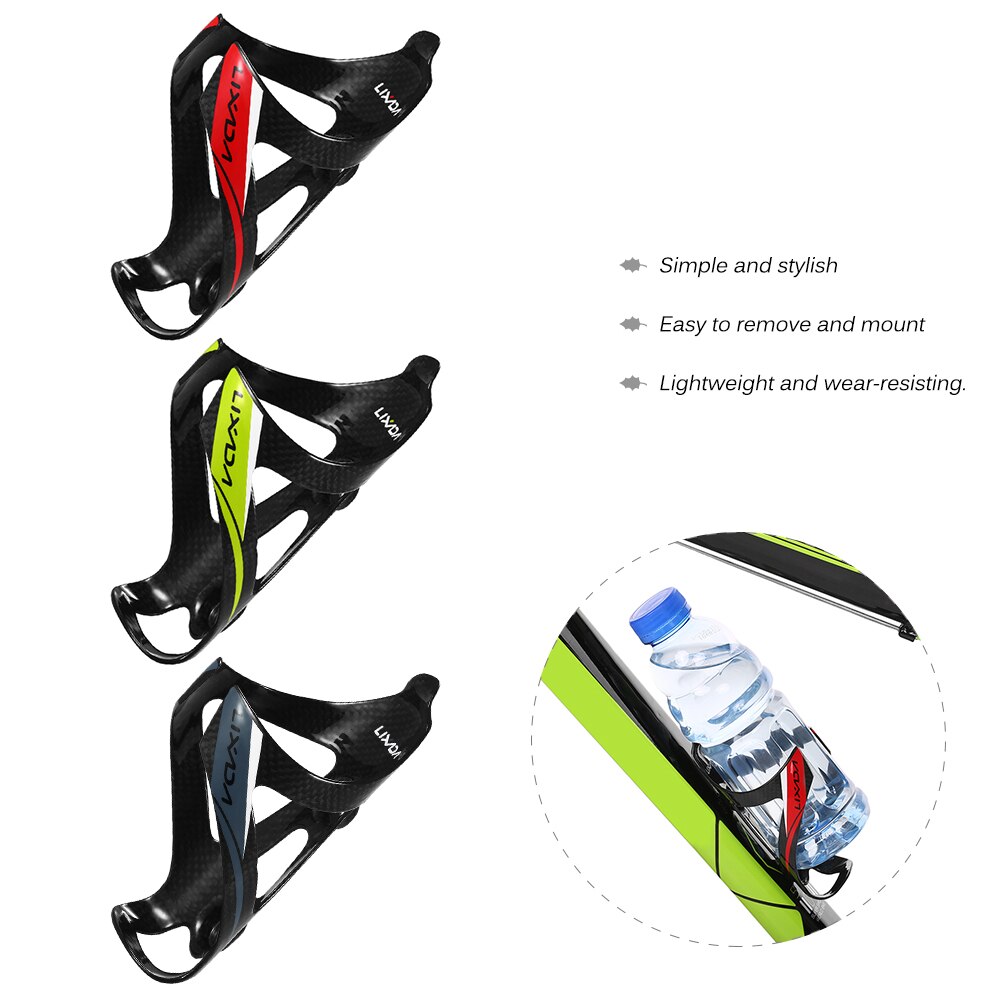 Lixada Super Licht Radfahren Carbon Faser Fahrrad Flasche Käfig Radfahren Wasser Flasche Halter bidonhouder carbon tasse halter für bike
