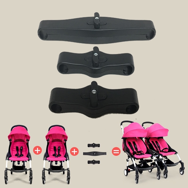 3 pçs/pçs/set gêmeos carrinho de bebê acessórios acoplador conector adaptador para babyzen yoyo yoya vovo babytime e semelhante