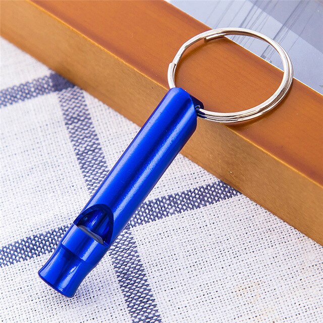 Mini silbato de aleación de aluminio para exteriores, silbato de emergencia para acampar, senderismo, supervivencia, deporte, herramientas EDC en 6 colores,: 05