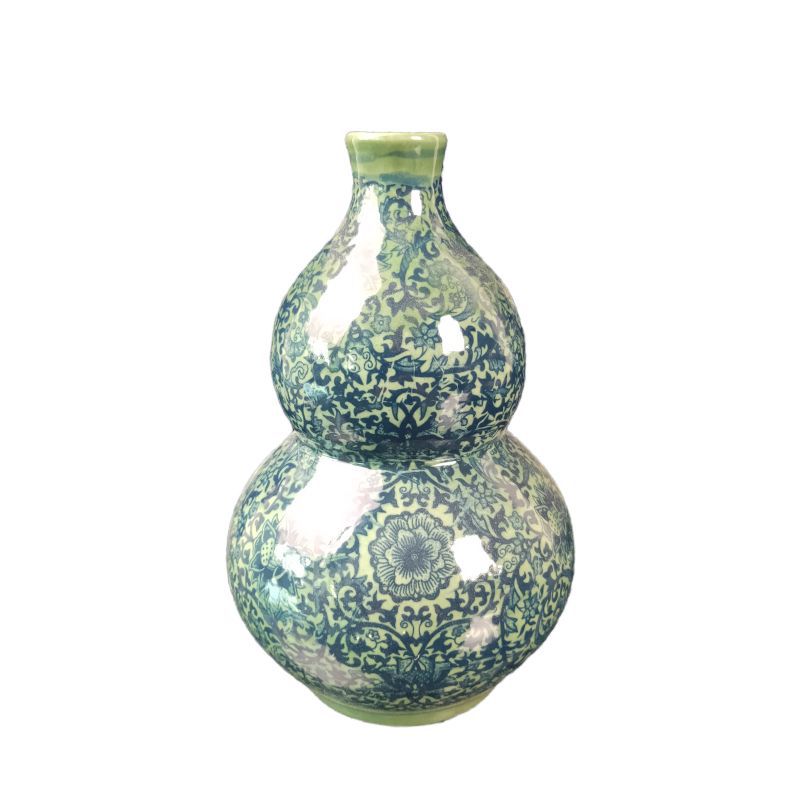 Chinese Blue and White Flower Porcelain Pot Vase Ornement: 1 (20cm )