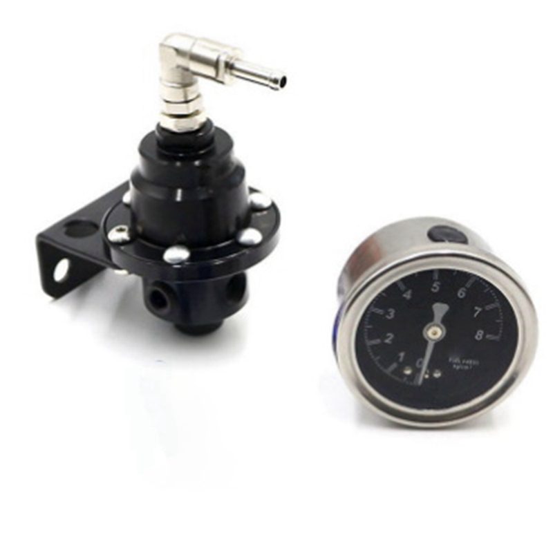 Car Fuel Pressure Gauge High Performance Adjustable Fuel Pressure Regulator