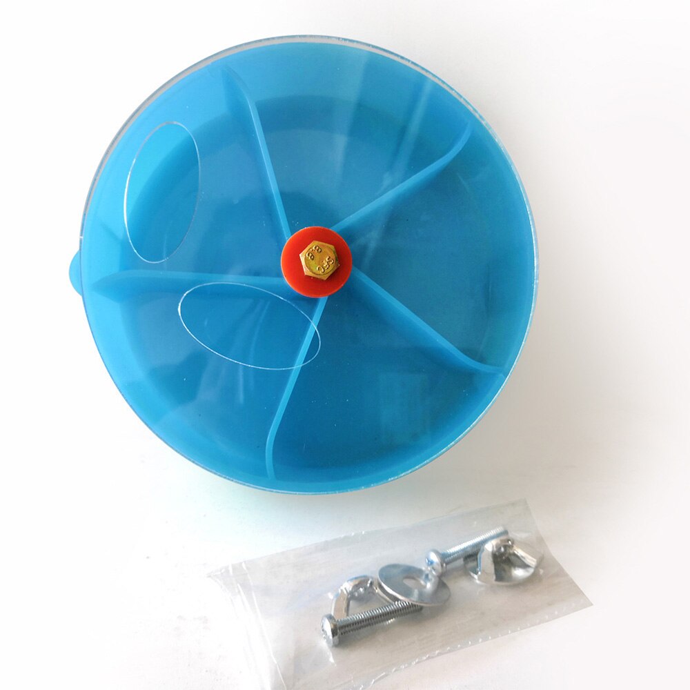Modèle de gâteau perroquet oiseau, boîte à nourriture, jeu de cerveau, jouet drôle, roue d&#39;alimentation, 1 pièce: Bleu