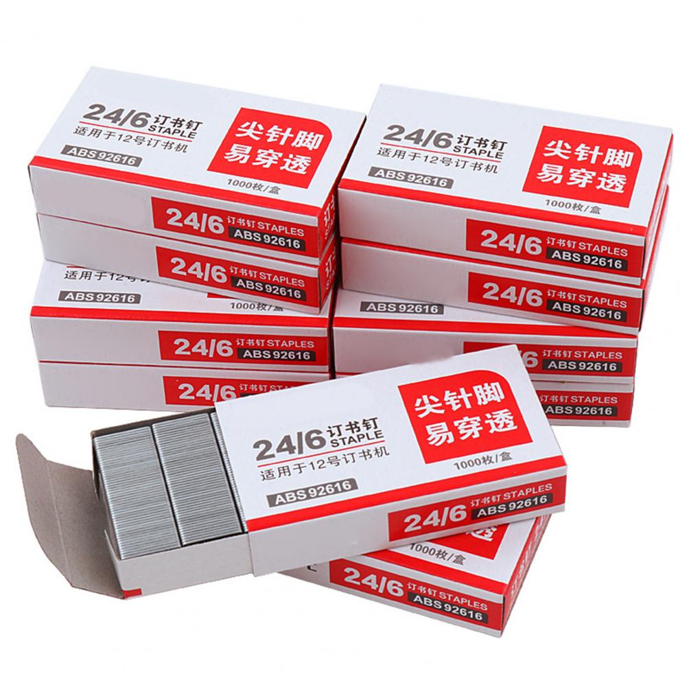 5000Pcs Standard Staples Stainless Steel Office General 24/6 Stapler Needle