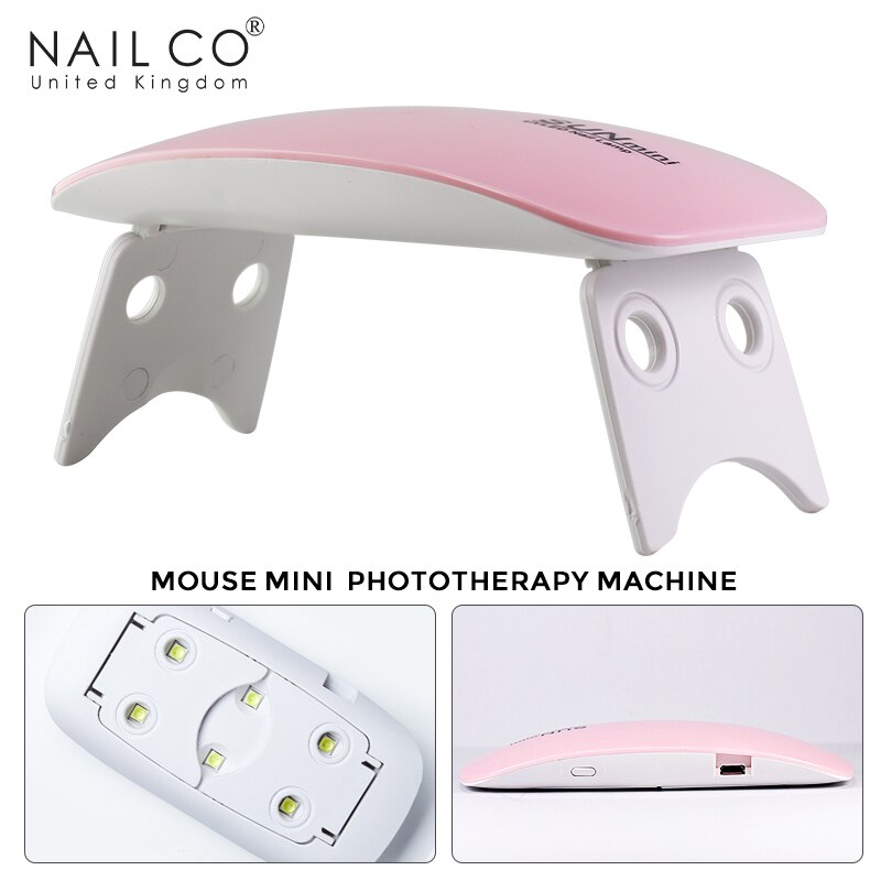 Nailco Uv/Led 6W Nail Dryer Professionele Mini Nail Lamp Voor Manicure Diy Elektrische Manicure Machine Draagbare Met usb Lijn