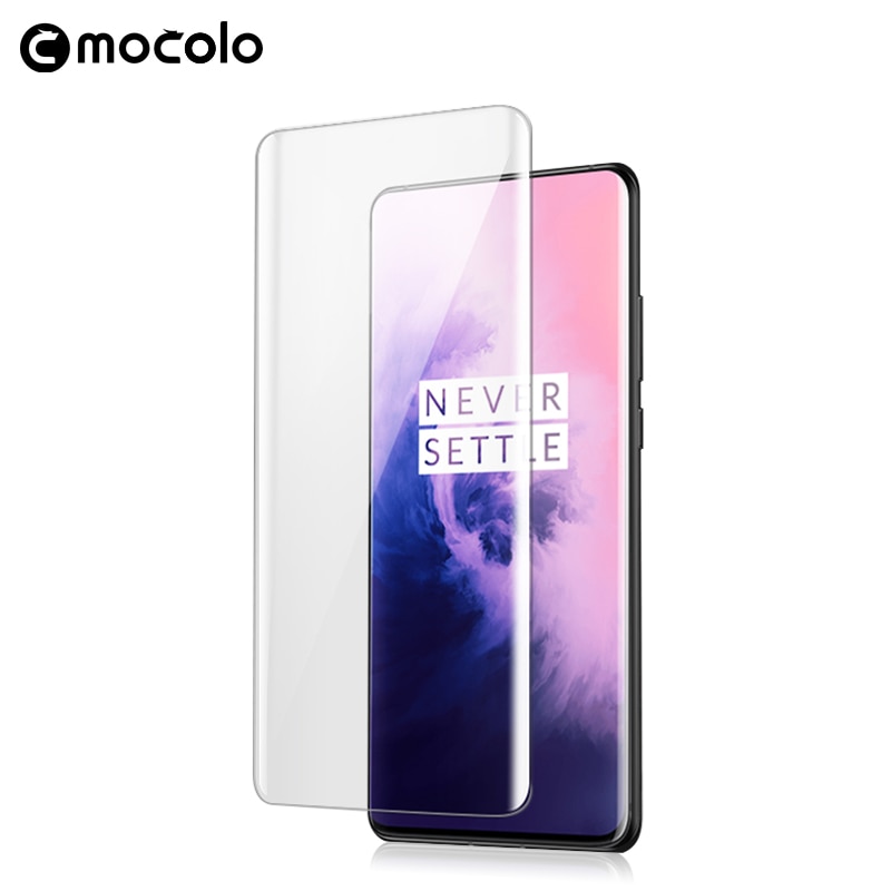Voor Oneplus 7 Pro Screen Protector Mocolo Volledige Vloeibare Gelijmd 5D Gebogen Uv Gehard Glas Voor Oneplus 7 Pro Screen protector