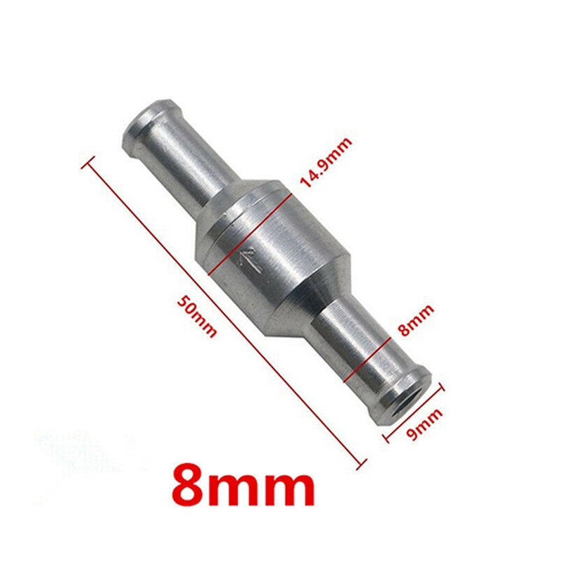 Válvula de retención de aluminio, servofreno de 8mm, válvula de retorno en línea de una vía, manguera de vacío sin retorno